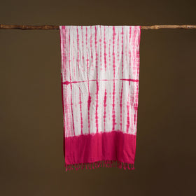 Kutch Handwoven Organic Kala Cotton Shibori Stole 16