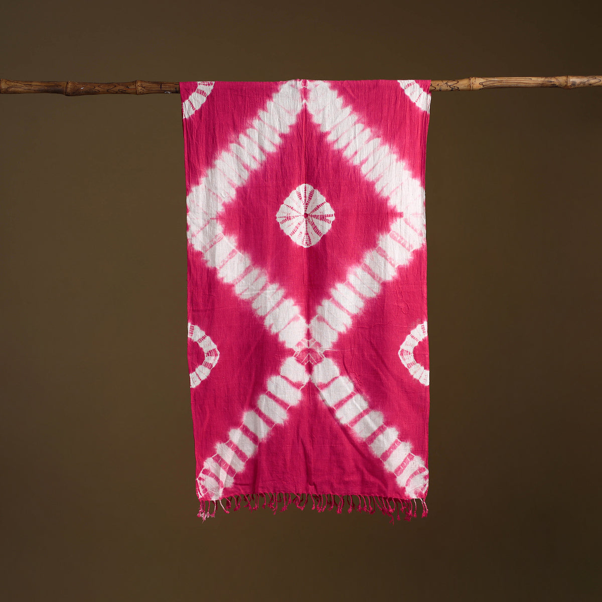Kutch Handwoven Organic Kala Cotton Shibori Stole 15