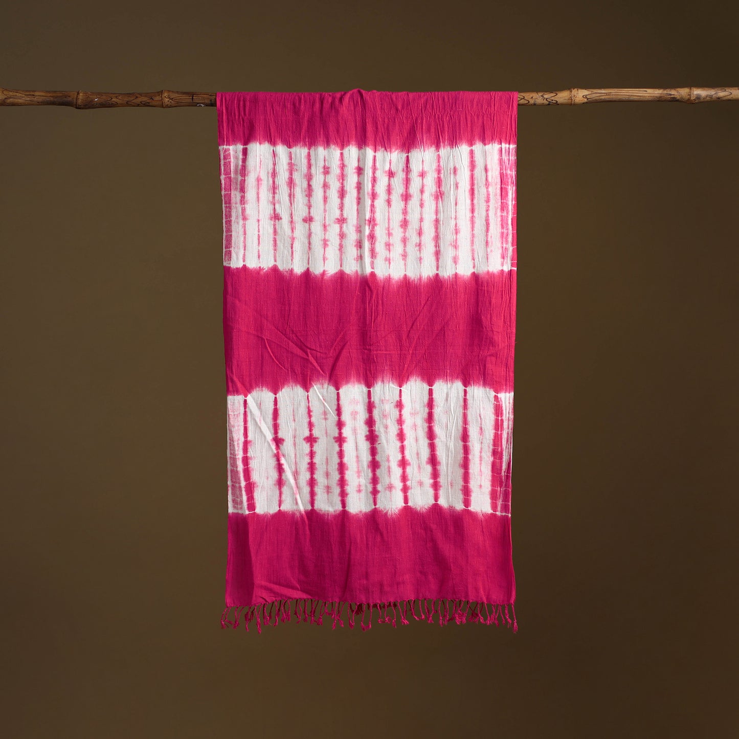 Kutch Handwoven Organic Kala Cotton Shibori Stole 14