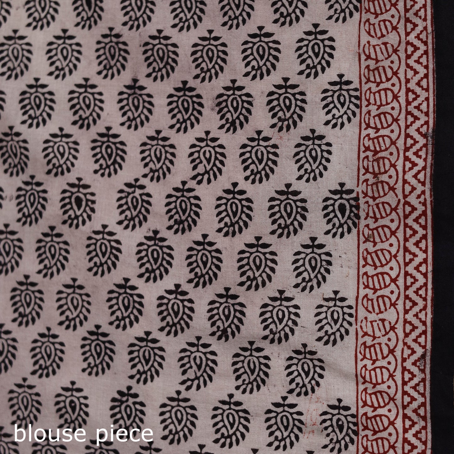 Bagh Hand Block Print Natural Dyed Cotton Saree 10