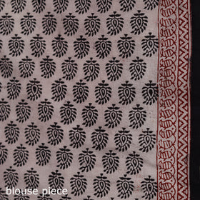 Bagh Hand Block Print Natural Dyed Cotton Saree 10