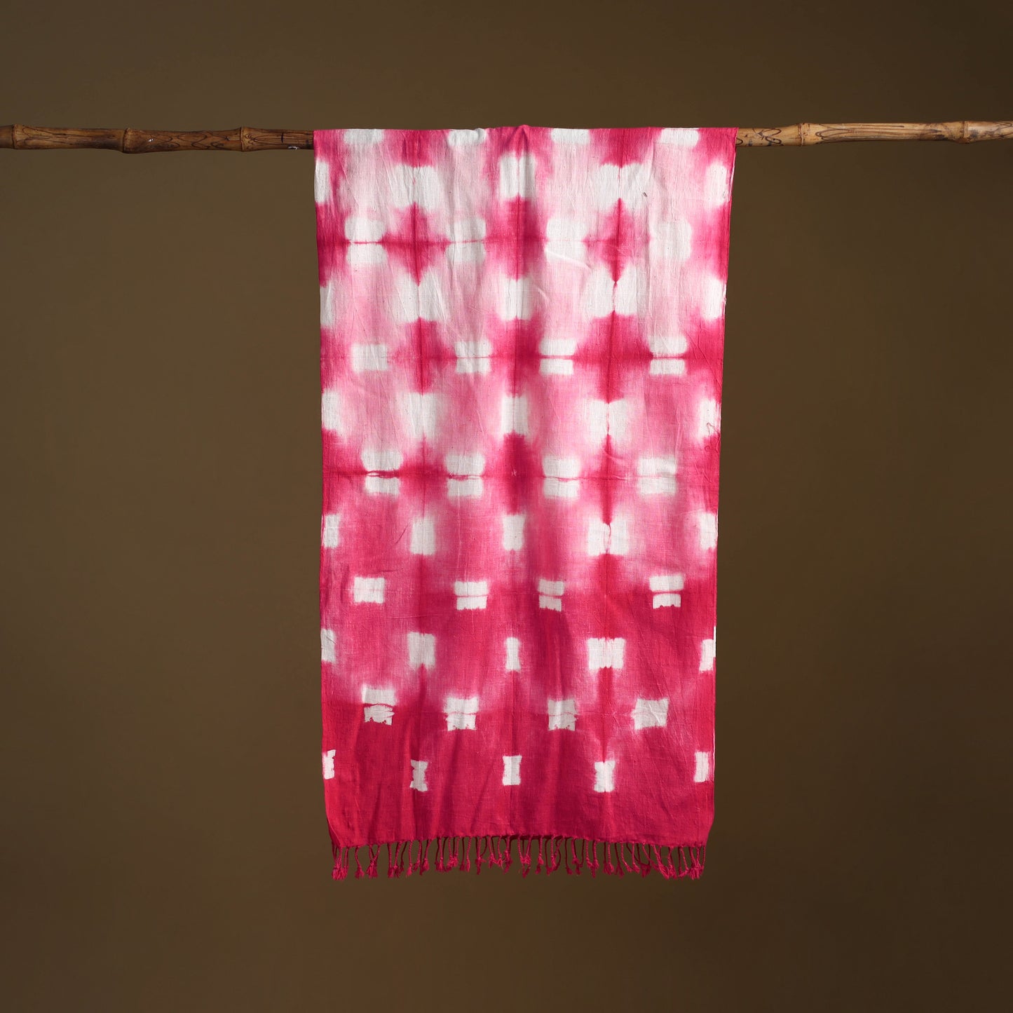 Kutch Handwoven Organic Kala Cotton Shibori Stole 13