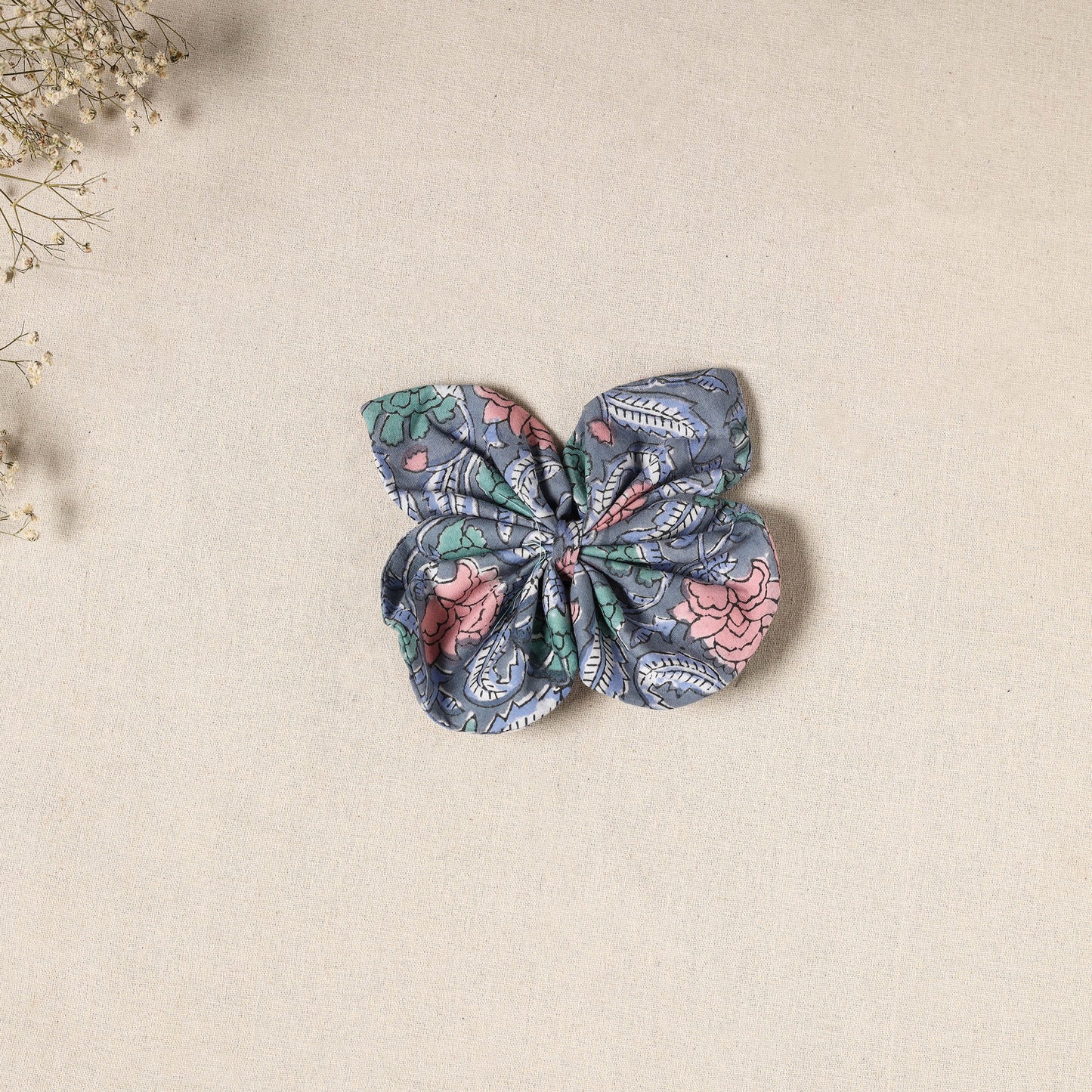 Handmade Fabric Butterfly Hair Clip 24