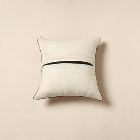 Beige - bagh cotton cushion cover 27 - handcrafted