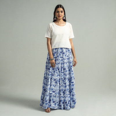 sanganeri long skirt 