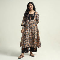 Batik Kurta with Palazzo & Dupatta Set