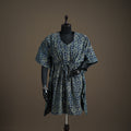 Ajrakh Hand Block Print Natural Dyed Cotton Kaftan (Medium) 80
