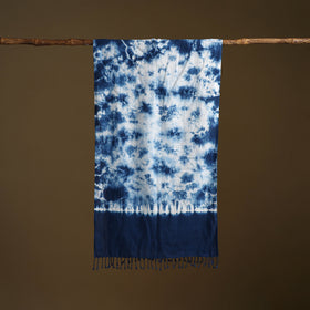Kutch Handwoven Organic Kala Cotton Shibori Stole 10
