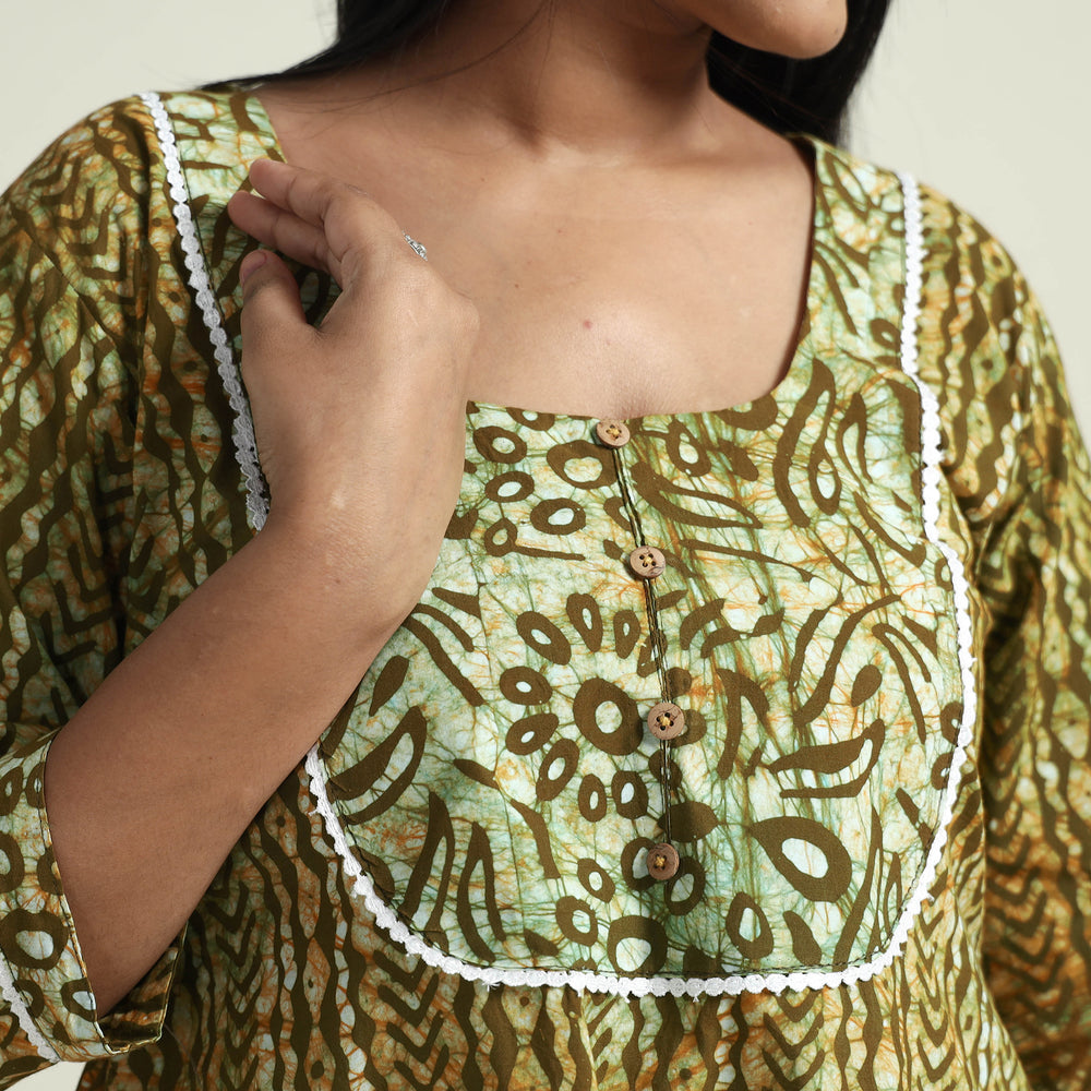 Batik Kurta with Palazzo Set
