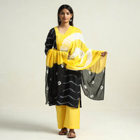 Shibori Kurta with Palazzo & Dupatta Set