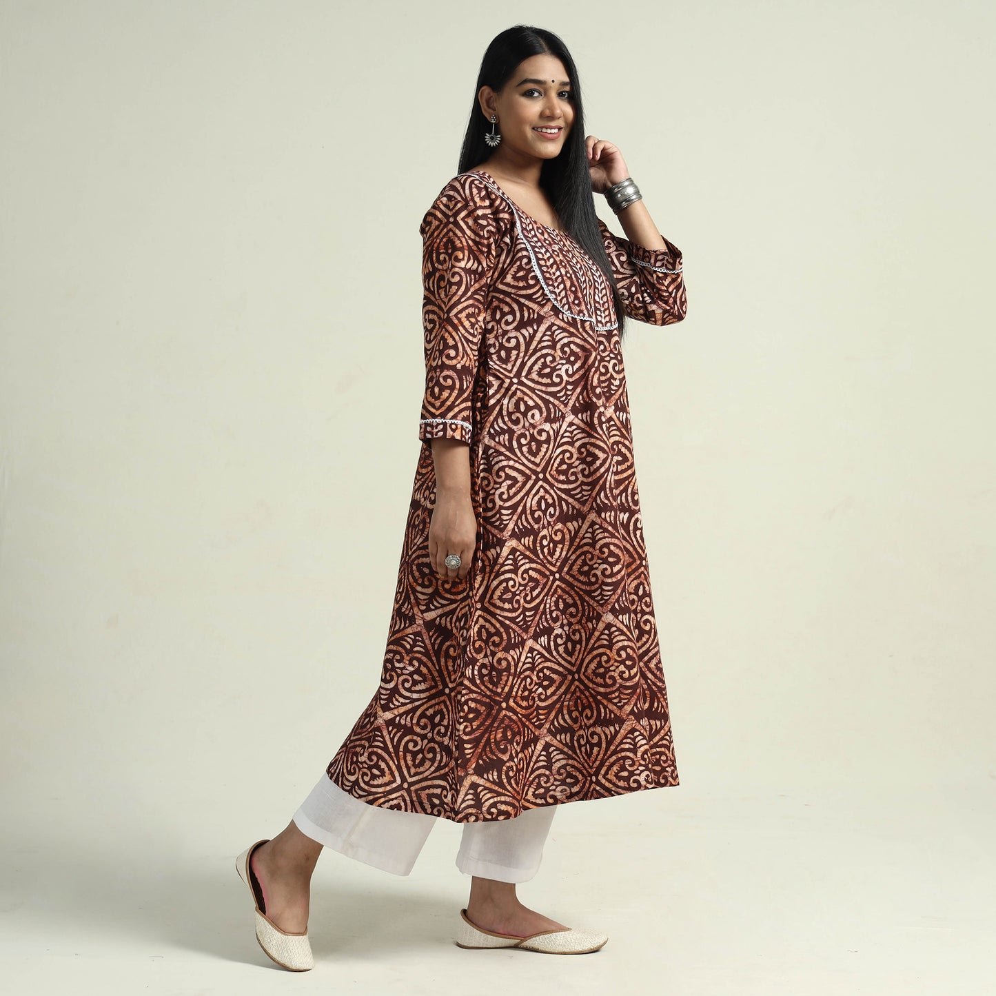 Batik Kurta with Palazzo Set
