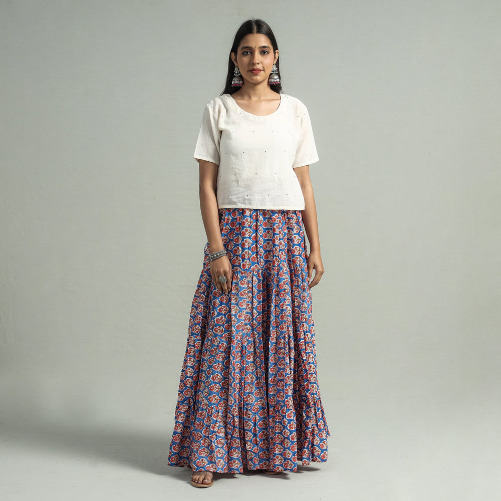 sanganeri long skirt 