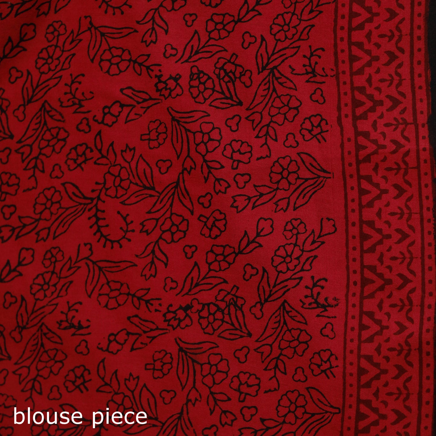 Bagh Hand Block Print Natural Dyed Cotton Saree 13