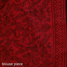 Bagh Hand Block Print Natural Dyed Cotton Saree 13