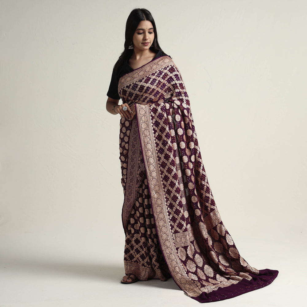 bandhani saree