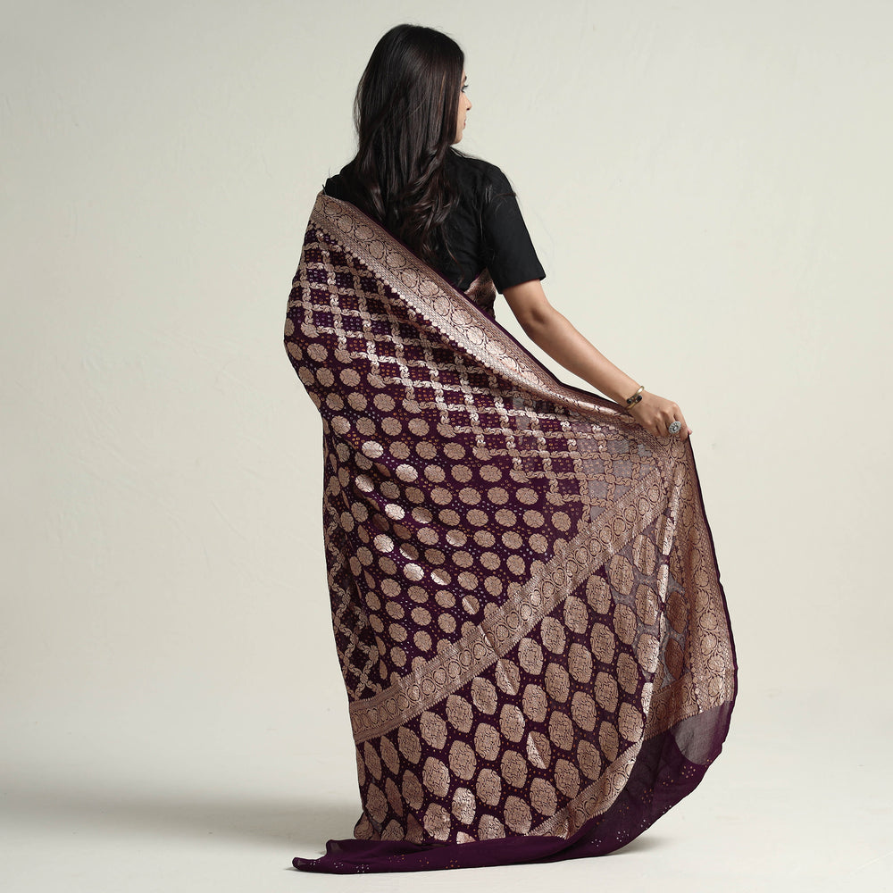 bandhani saree