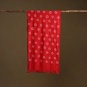 Kutch Handwoven Organic Kala Cotton Bandhani Stole 59