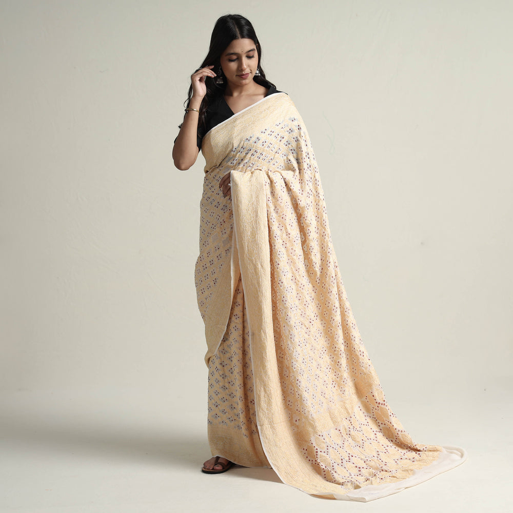 bandhani saree