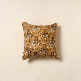 Yellow - cotton bagru cushion cover 31 - handcrafted