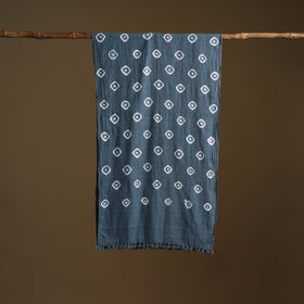 Kutch Handwoven Organic Kala Cotton Bandhani Stole 51