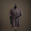 Ajrakh Hand Block Print Natural Dyed Cotton Kaftan (Medium) 85
