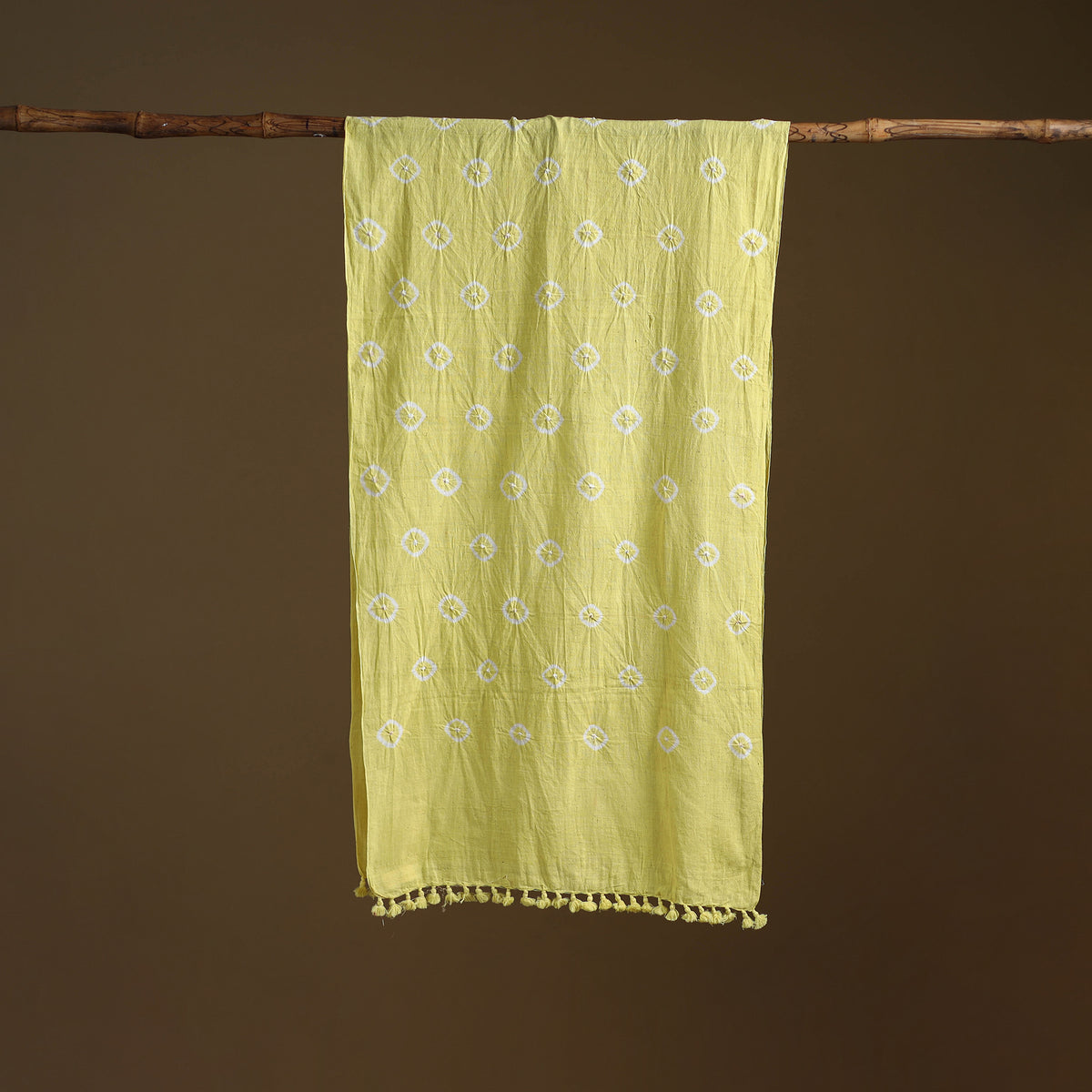 Kutch Handwoven Organic Kala Cotton Bandhani Stole 50