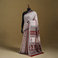Bagh Hand Block Print Natural Dyed Cotton Saree 16