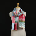 Bengal Kantha Handwork Patchwork Reversible Silk Stole 05