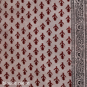 Bagh Hand Block Print Natural Dyed Cotton Saree 17