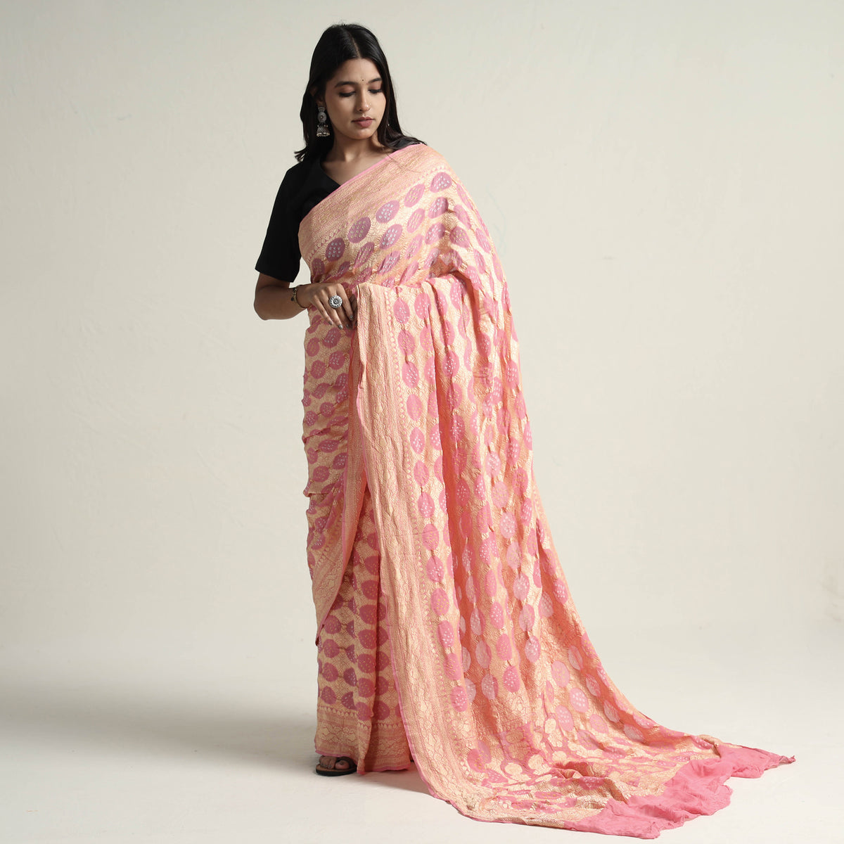 bandhani saree