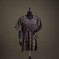 Ajrakh Hand Block Print Natural Dyed Cotton Kaftan (Medium) 88