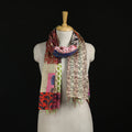 Bengal Kantha Handwork Patchwork Reversible Silk Stole 10