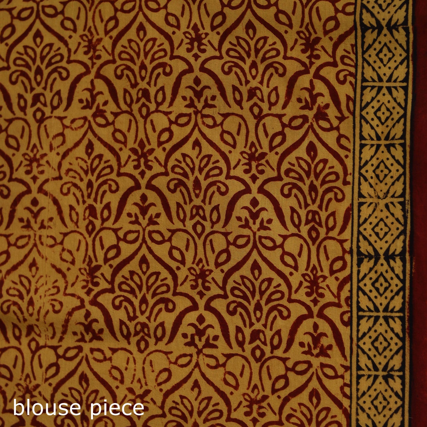 Bagh Hand Block Print Natural Dyed Cotton Saree 18