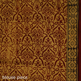 Bagh Hand Block Print Natural Dyed Cotton Saree 18