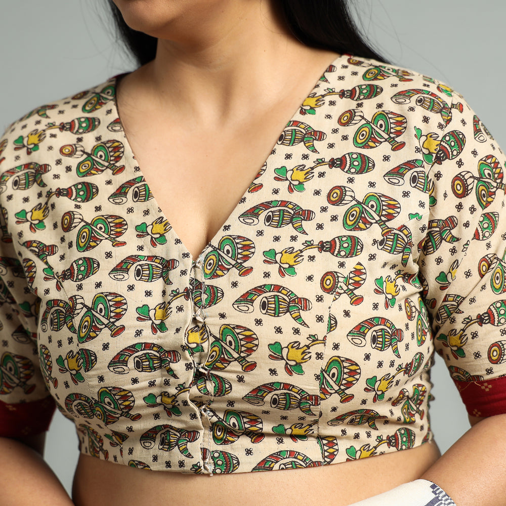 Kalamkari Stitched Blouse
