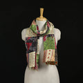Bengal Kantha Handwork Patchwork Reversible Silk Stole 13
