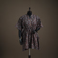 Ajrakh Hand Block Print Natural Dyed Cotton Kaftan (Medium) 90