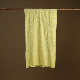 Kutch Handwoven Organic Kala Cotton Bandhani Stole 28