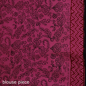 Bagh Hand Block Print Natural Dyed Cotton Saree 20