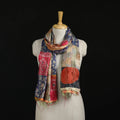Bengal Kantha Handwork Patchwork Reversible Silk Stole 21