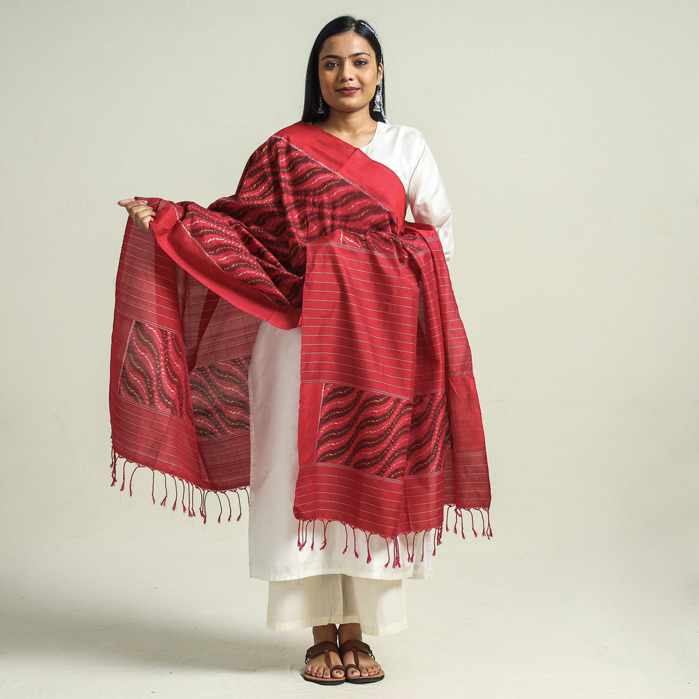 ikat silk dupatta