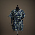 Ajrakh Hand Block Print Natural Dyed Cotton Kaftan (Medium) 92