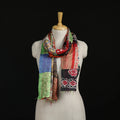 Bengal Kantha Handwork Patchwork Reversible Silk Stole 28