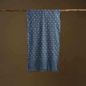 Kutch Handwoven Organic Kala Cotton Bandhani Stole 15