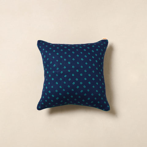 Blue - tie & dye cotton bandhani cushion cover 42