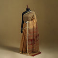 Bagh Hand Block Print Natural Dyed Kota Doria Cotton Saree 23