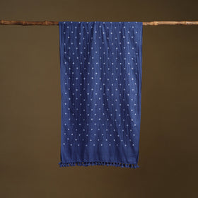 Kutch Handwoven Organic Kala Cotton Bandhani Stole 13