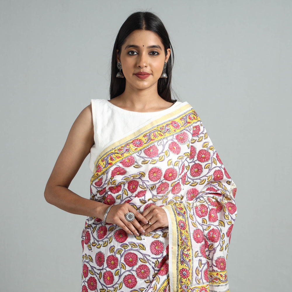 Sanganeri Print Saree