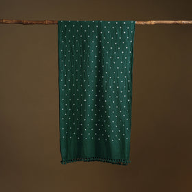 Kutch Handwoven Organic Kala Cotton Bandhani Stole 08