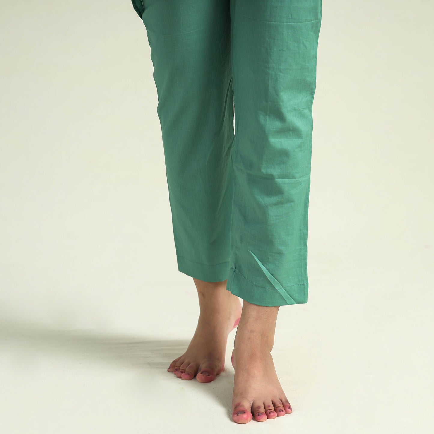 Green - Plain Dyed Cotton Co-Ord Set